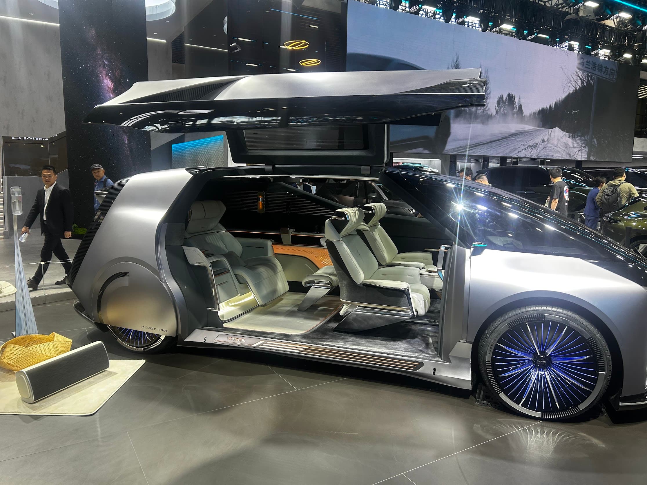 A Voyah electric MPV at the Beijing Auto Show, 2026