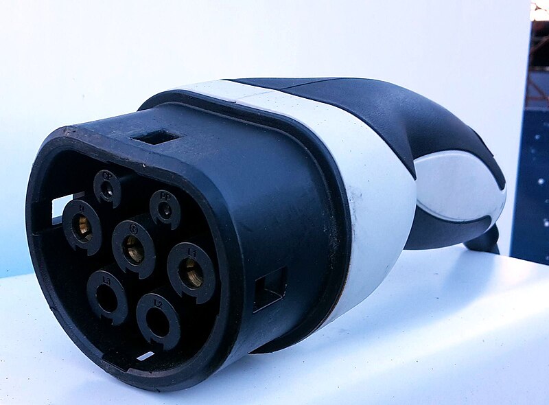 Type 2 Mennekes AC charging plug
